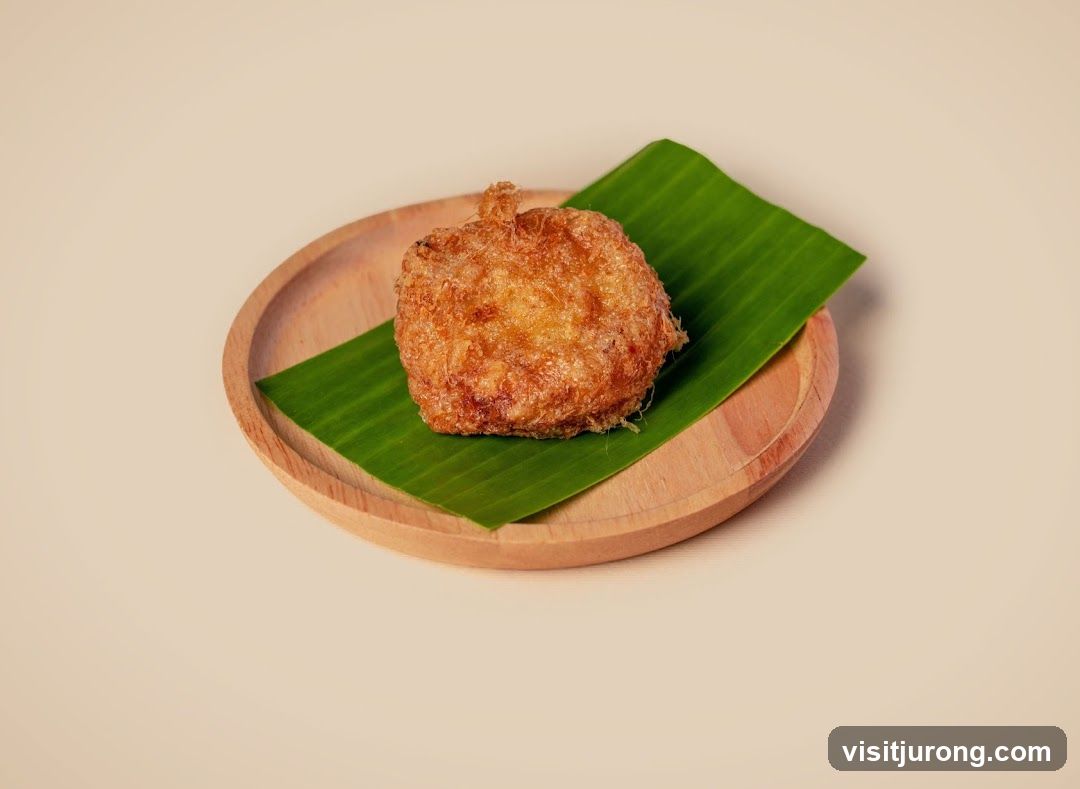 Fried Food Item on Banana Leaf