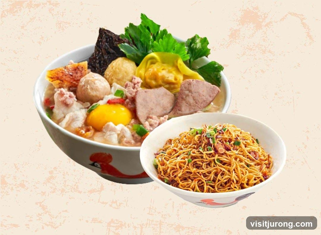 Noodle Soup and Dry Noodles