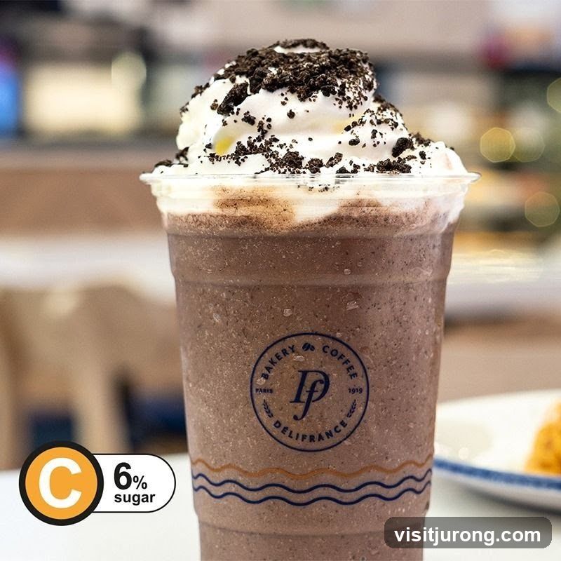 Chocolate Frappe with Whipped Cream and Cookie Crumble