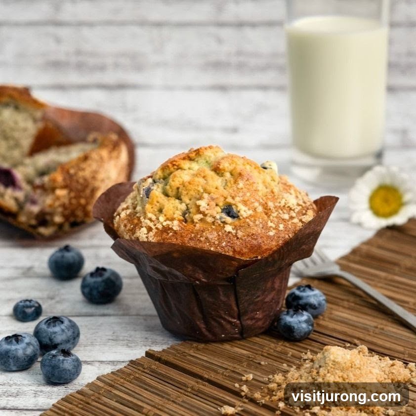 Blueberry Muffin with Milk