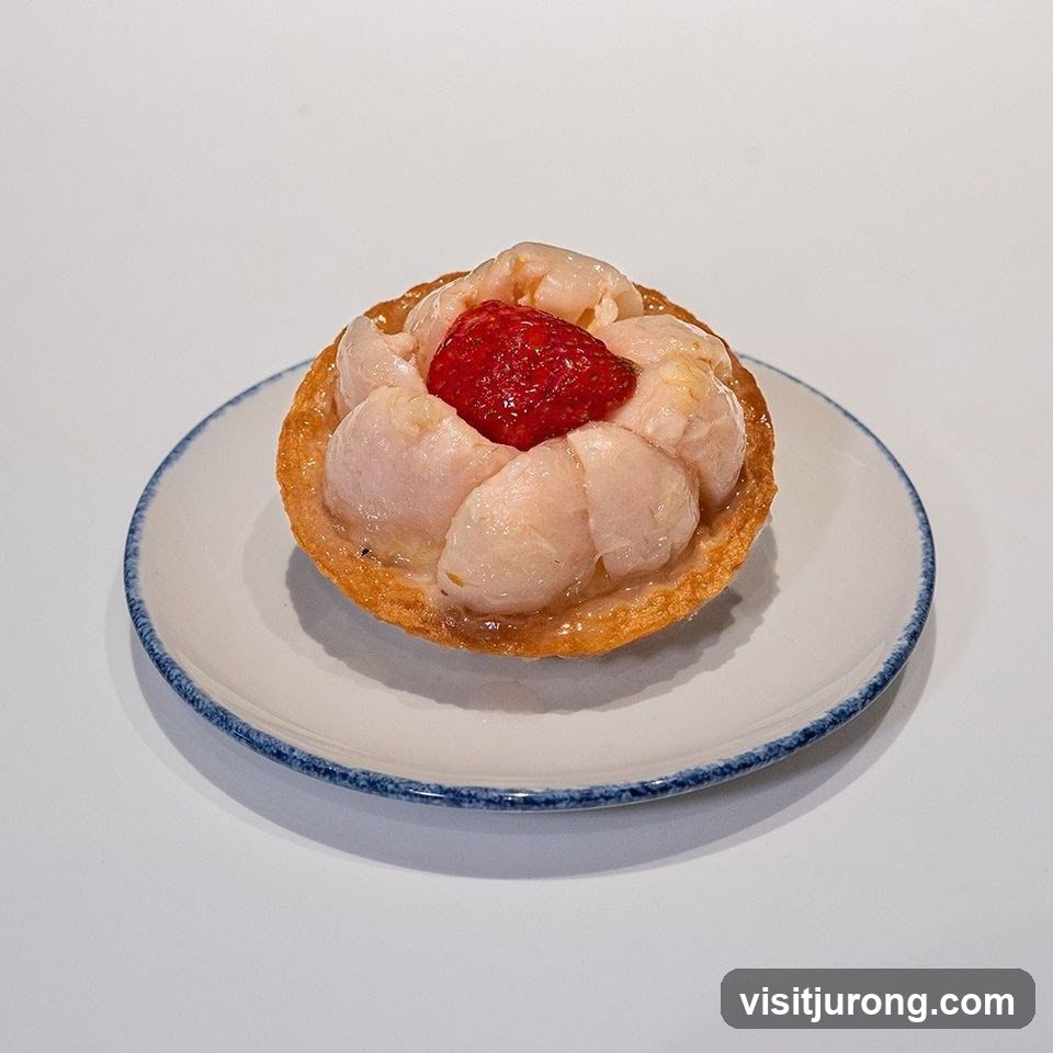 Lychee and Strawberry Tart