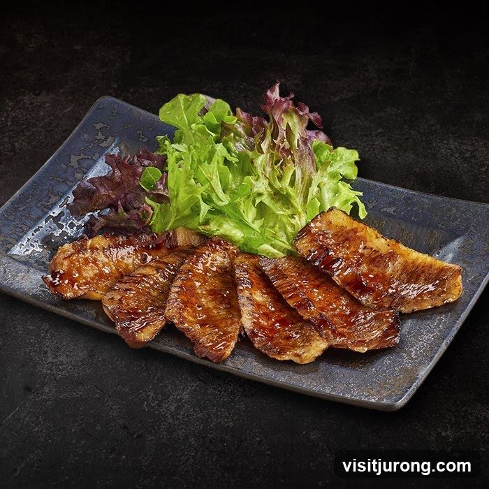 Grilled Meat Slices with Salad