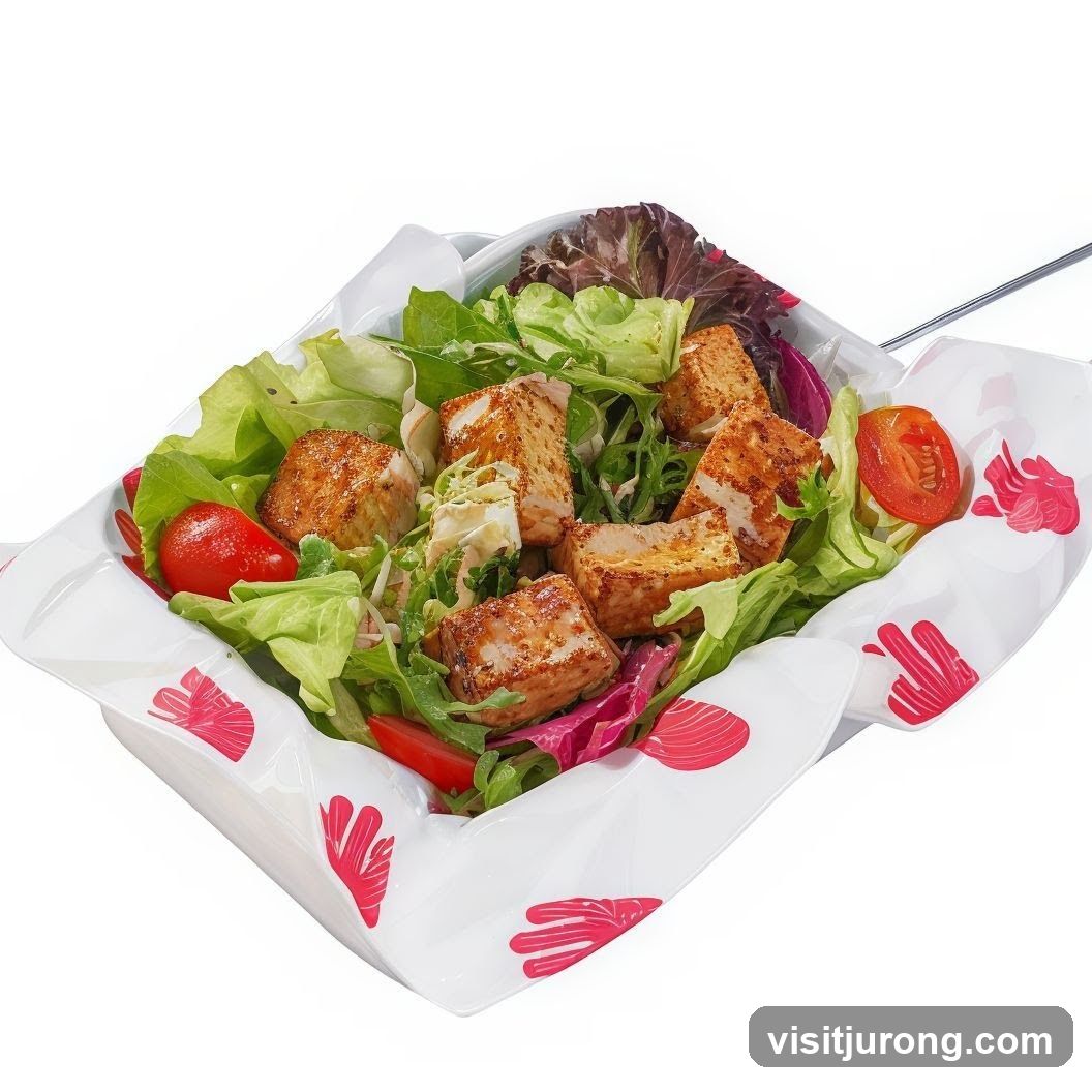 Salad with Tofu and Tomatoes