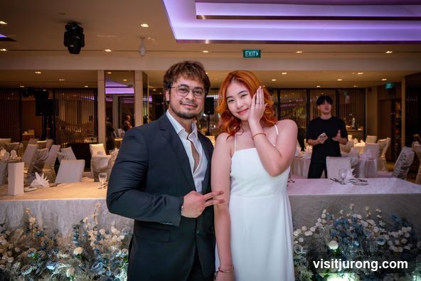 Couple Posing at Event