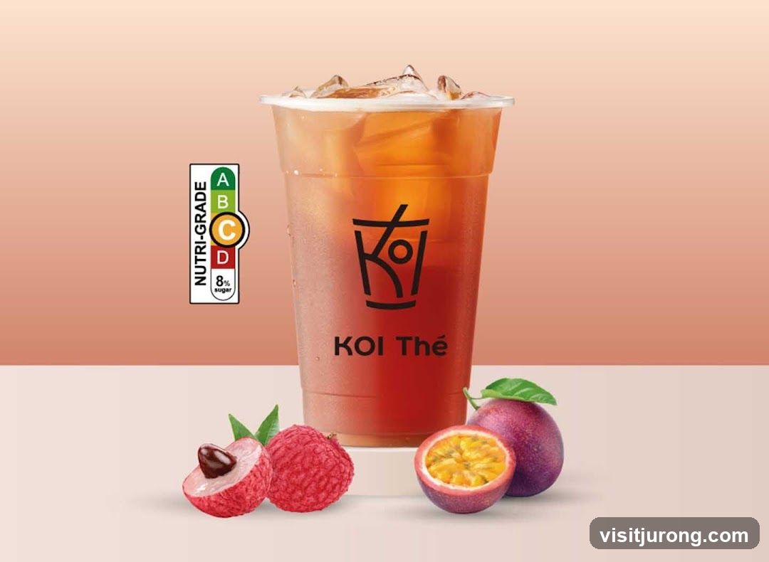 Koi Thé beverage advertisement
