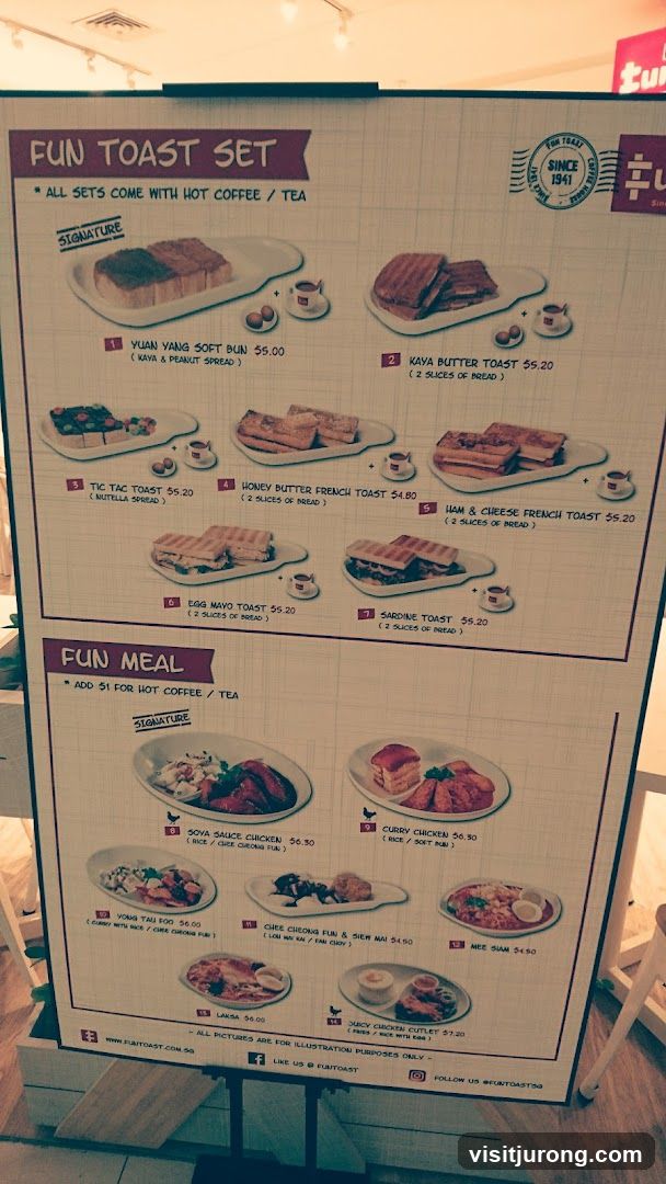 Fun Toast Menu