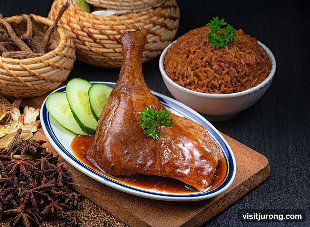 Braised Duck Leg with Rice