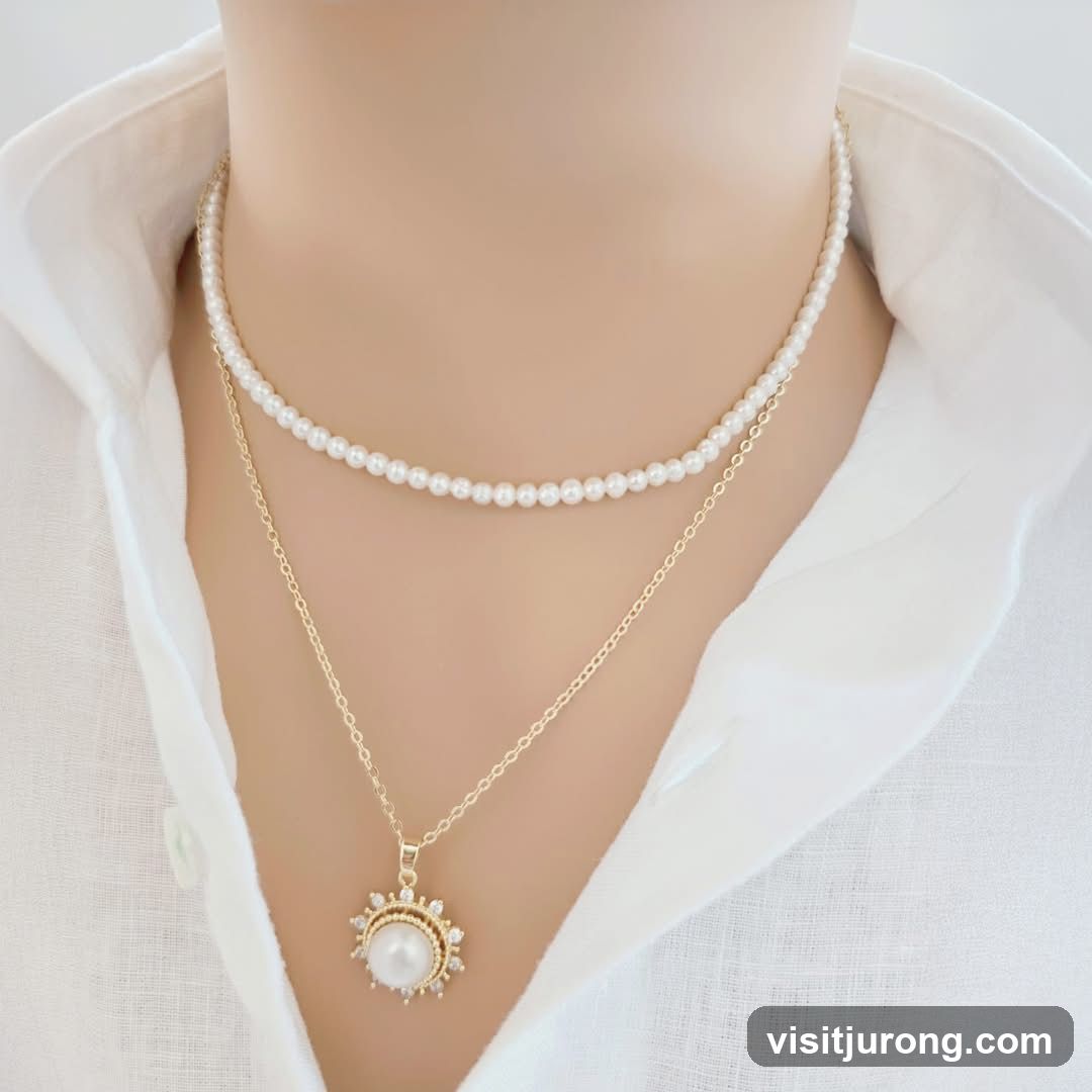 Layered Pearl Necklaces
