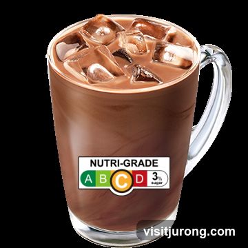Iced Chocolate Drink with Nutri-Grade Label