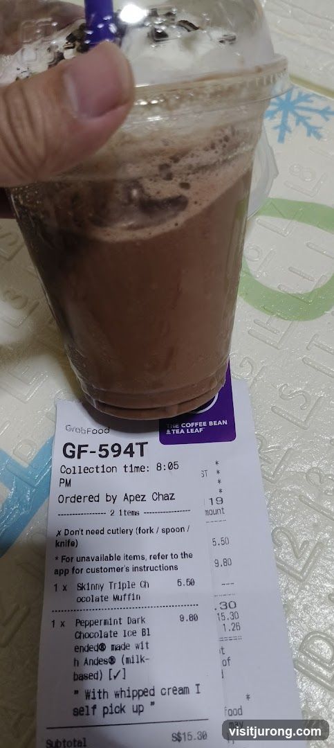 Coffee Bean & Tea Leaf Receipt