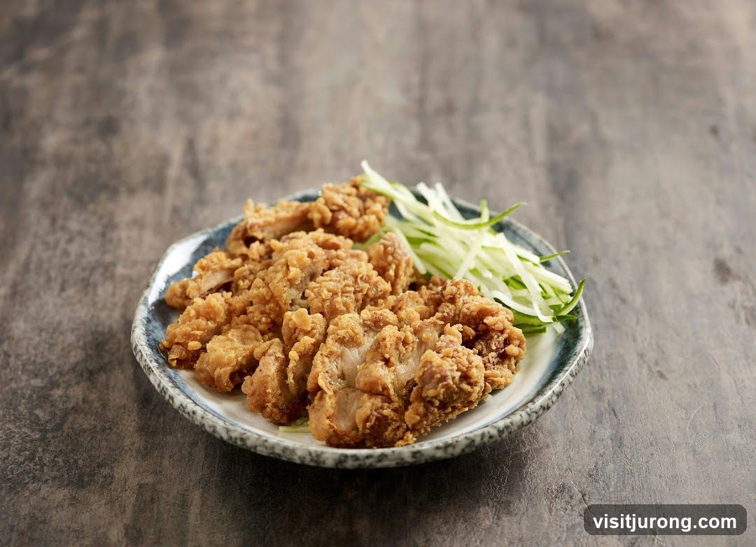 Fried Chicken with Cucumber Salad