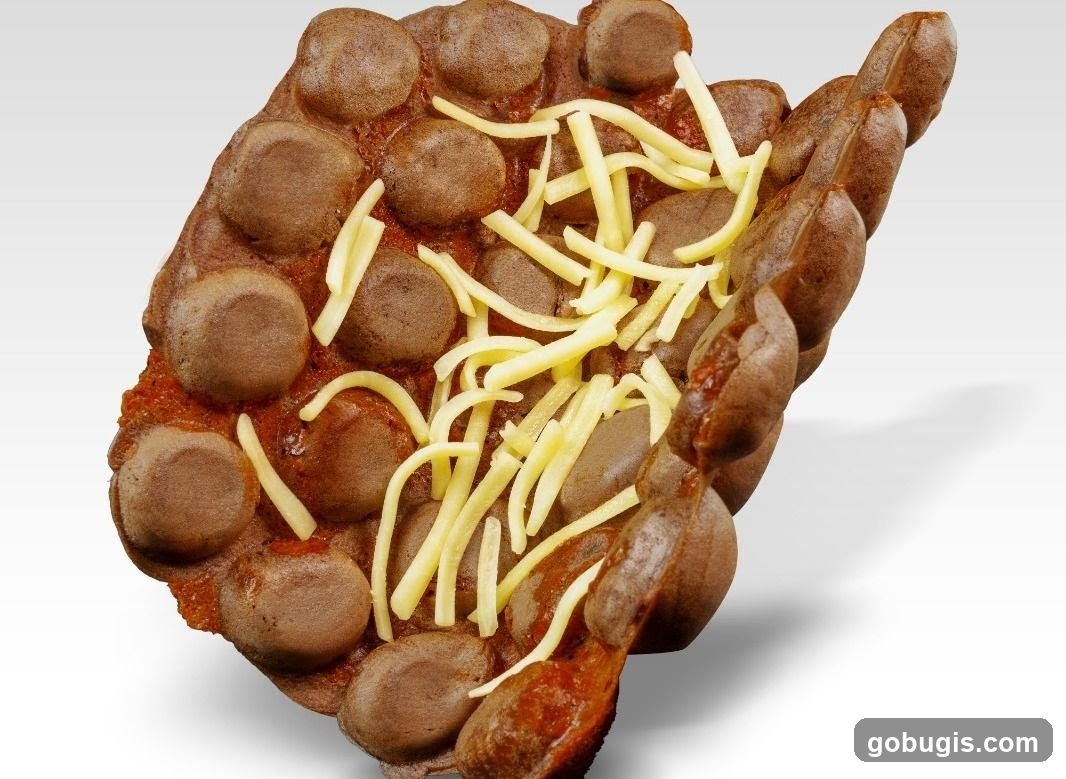 Bubble Waffle with Cheese