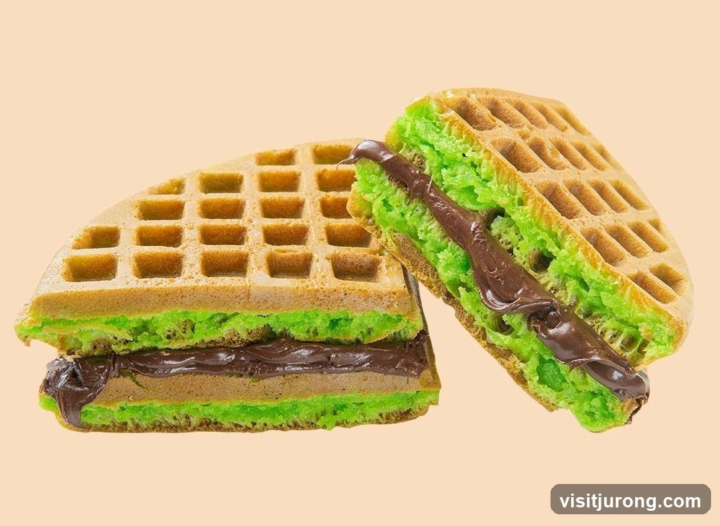 Waffles with Chocolate Spread