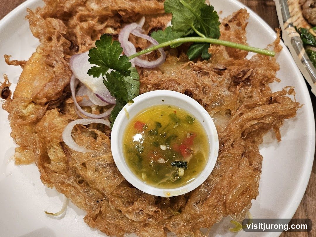 Crispy Omelet with Dipping Sauce