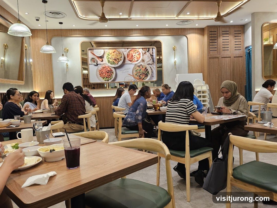 Restaurant Interior with Diners