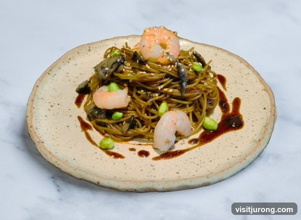 Shrimp and Mushroom Noodles