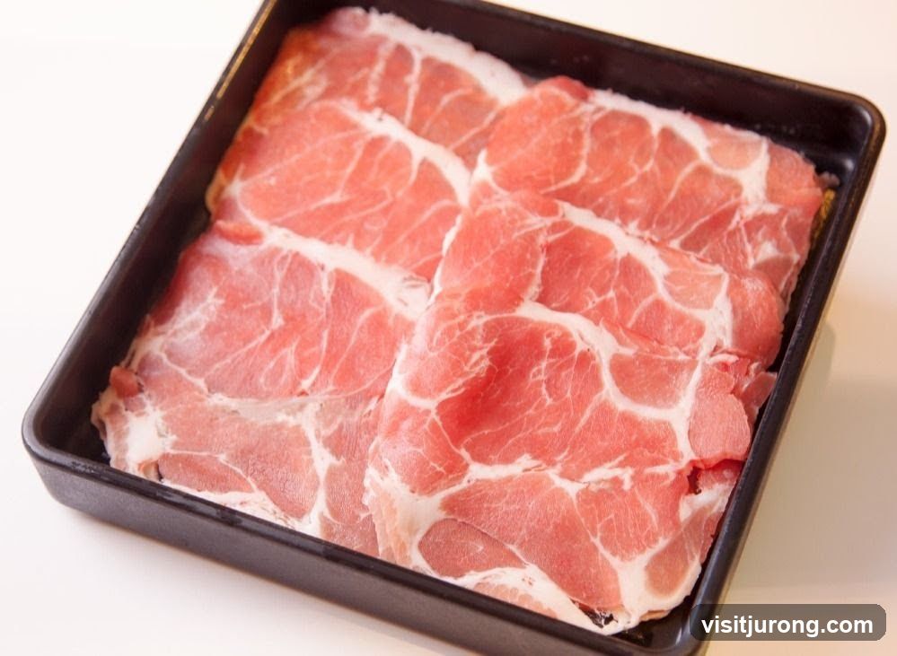 Thinly Sliced Pork Belly