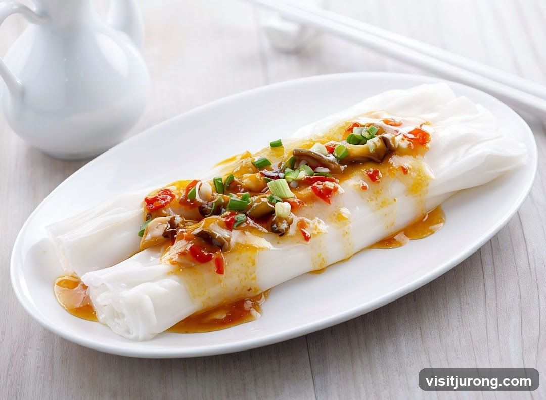 Steamed Rice Rolls with Toppings
