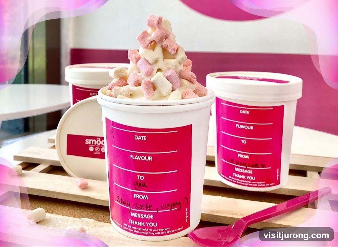Ice Cream Cups with Marshmallows