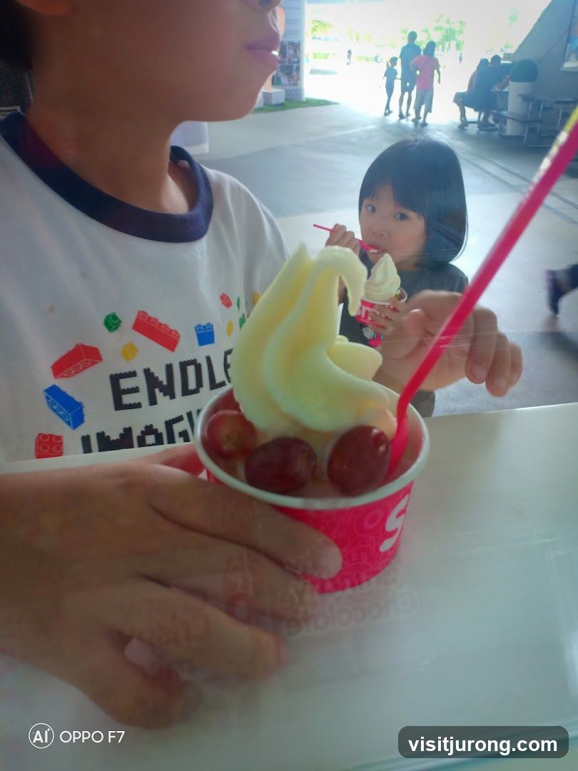 Children enjoying ice cream