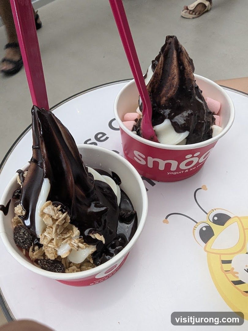 Yogurt Cups with Chocolate Topping