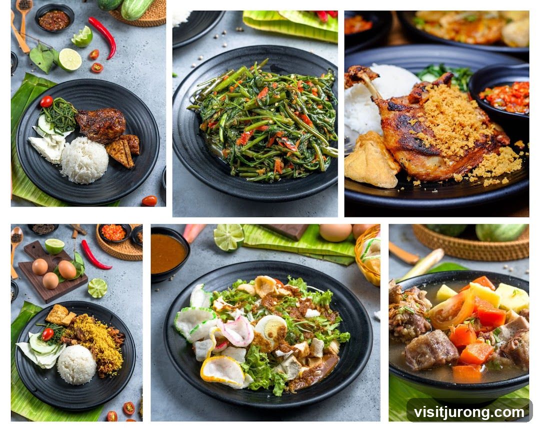 Collage of Indonesian Dishes