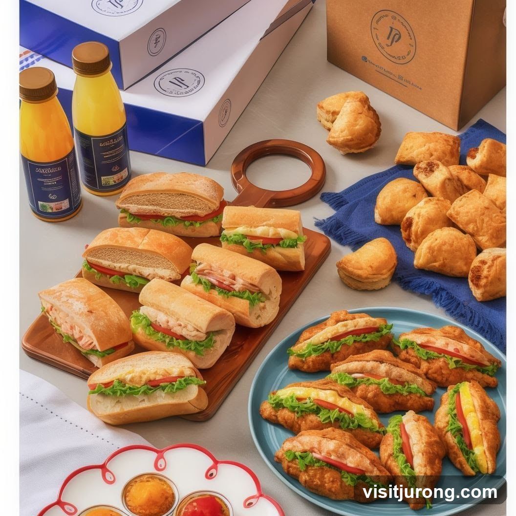 Assortment of Sandwiches and Pastries