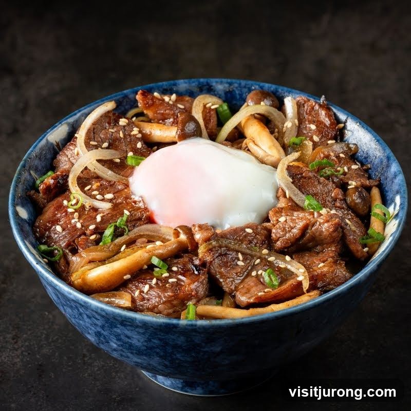 Beef and Mushroom Rice Bowl