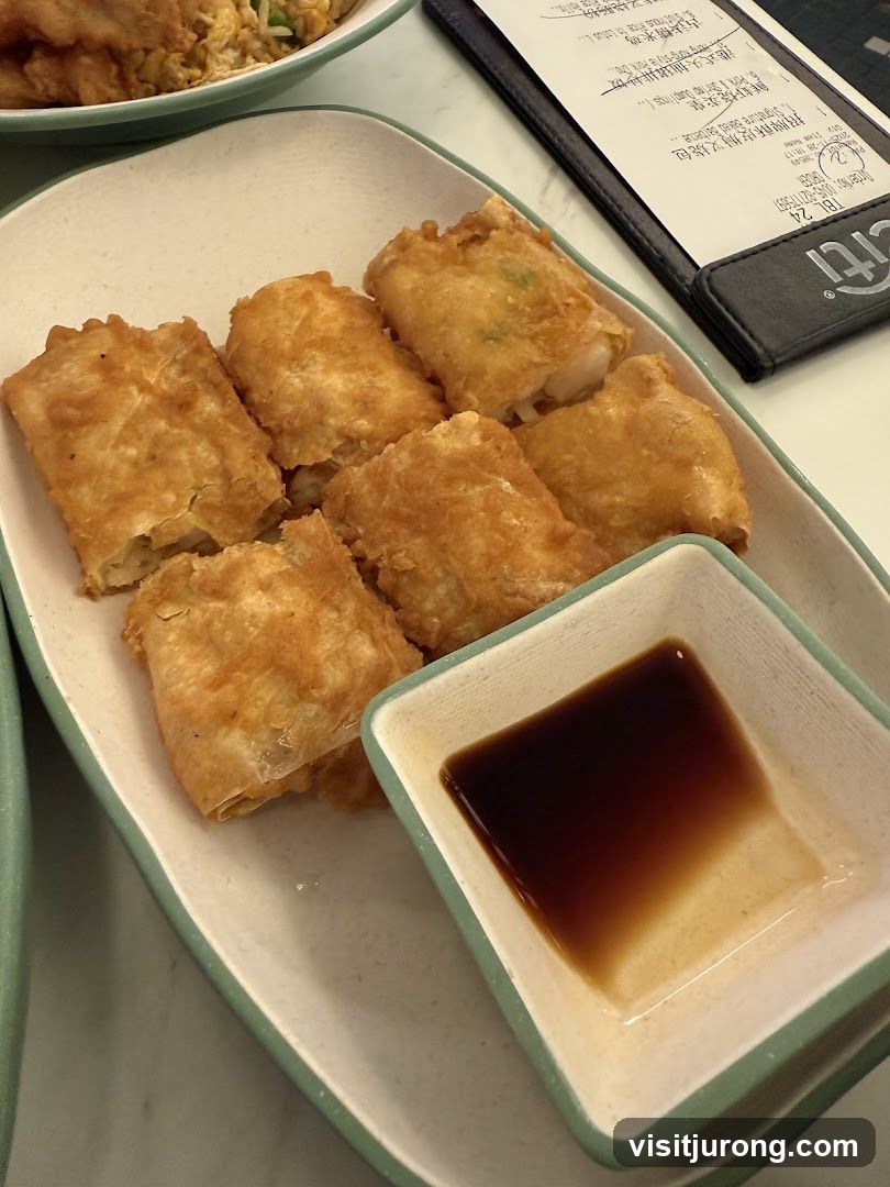 Fried Spring Rolls with Dipping Sauce
