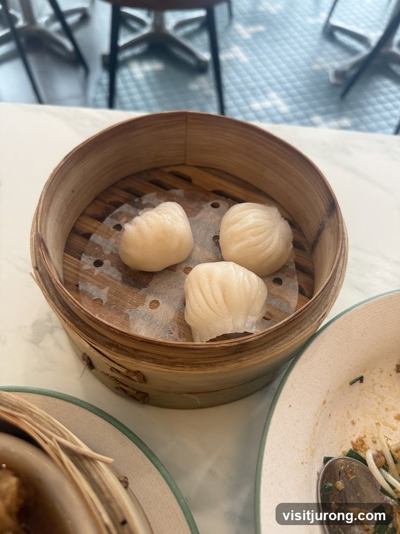 Steamed Dumplings in Bamboo Steamer