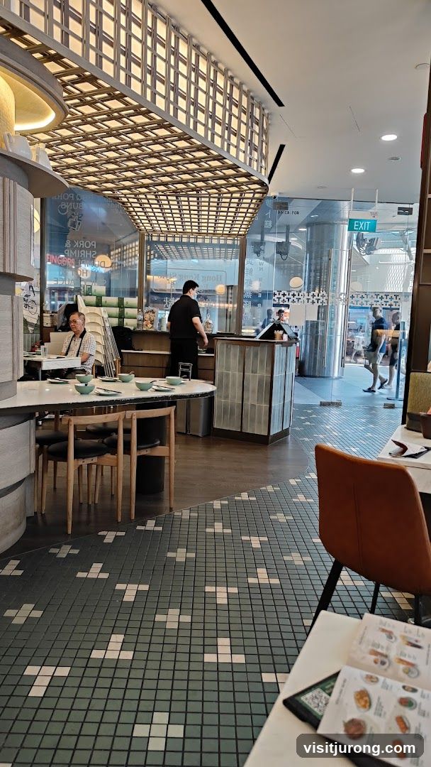 Restaurant Interior with Staff and Diners