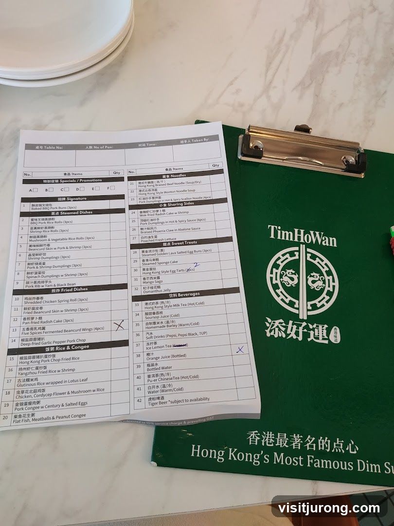Tim Ho Wan Menu