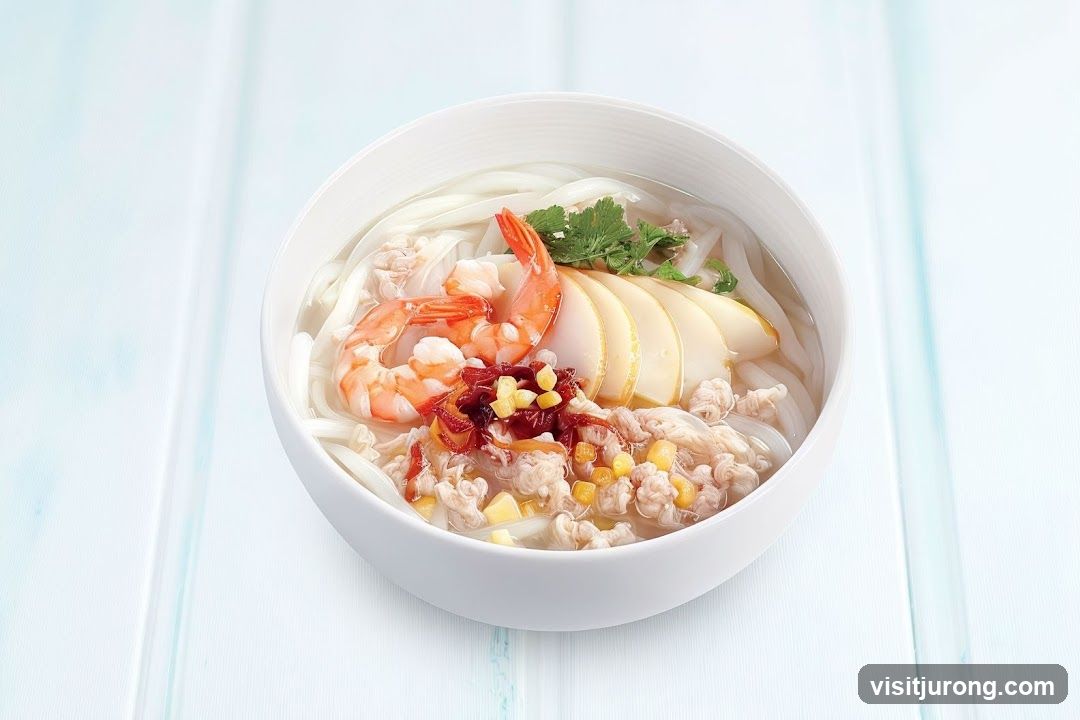 Bowl of Noodles with Shrimp and Pork