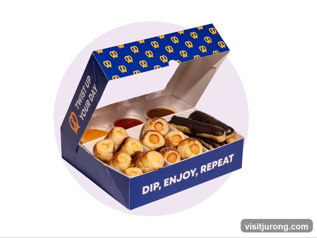 Pretzel Bites and Chocolate Eclairs Platter