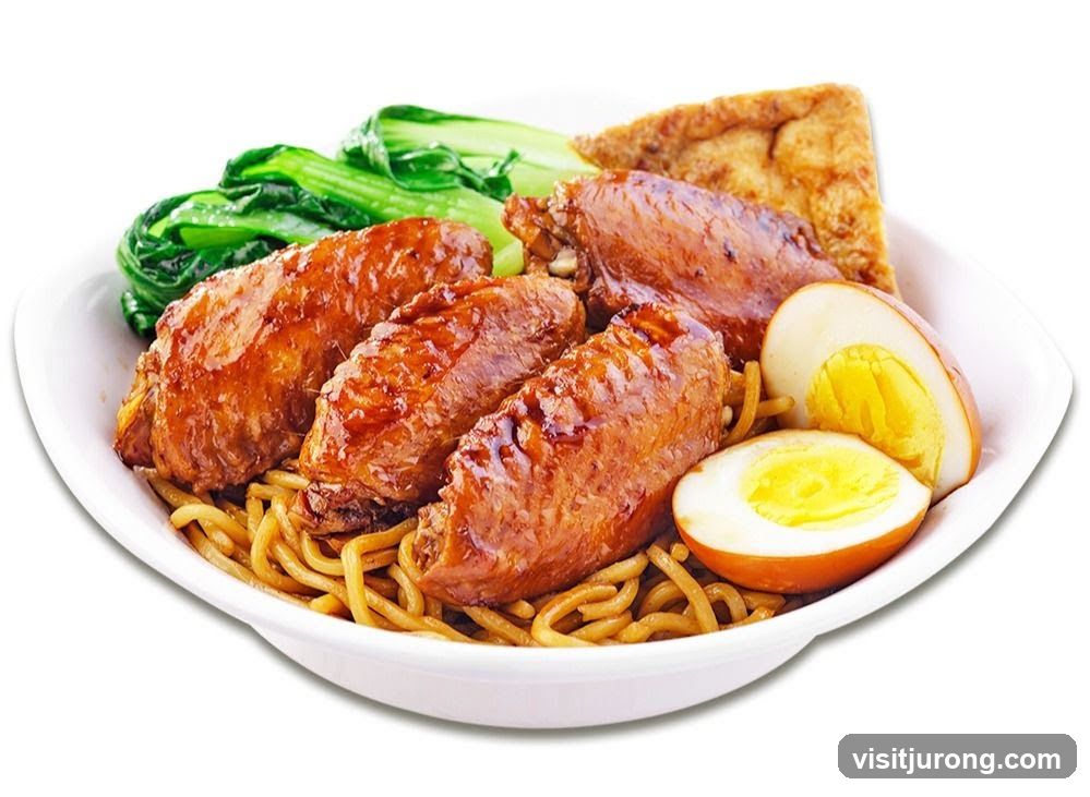 Braised Chicken Wings Noodles