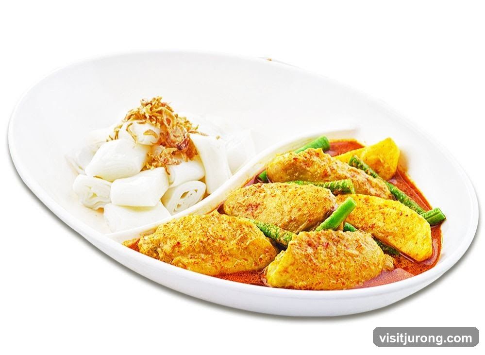 Curry Chicken with Rice Noodles