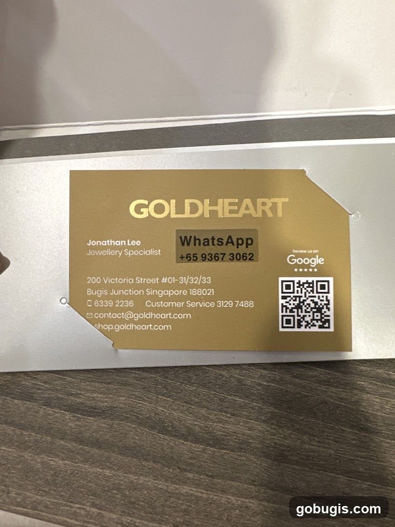 Goldheart Business Card