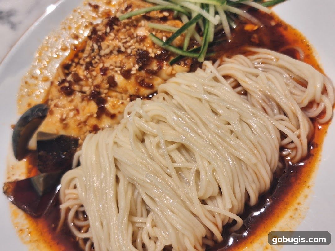 Noodles with Tofu and Cucumber