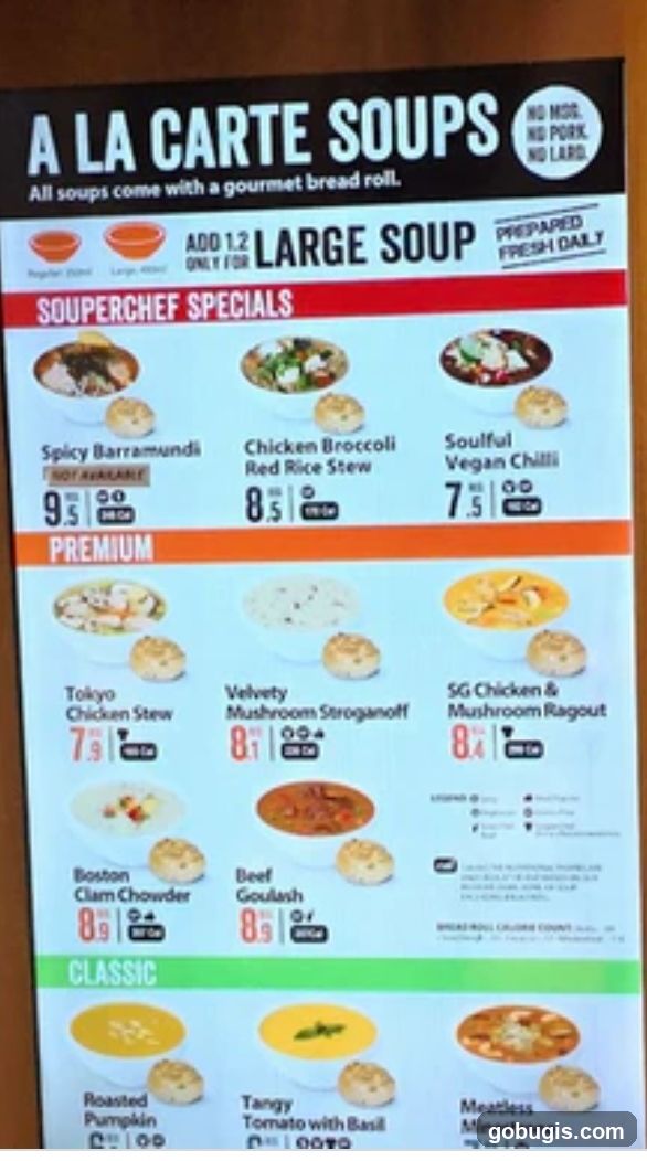 A LA CARTE SOUPS