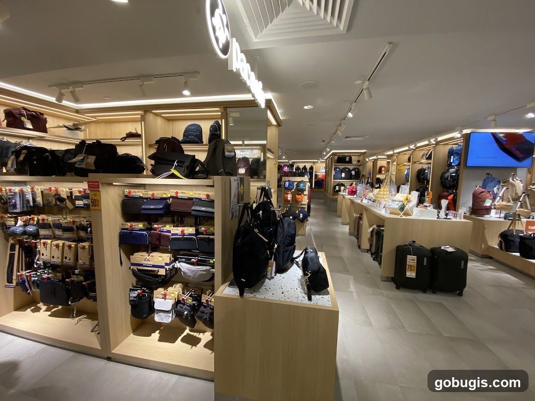 Bags and Luggage Store Interior