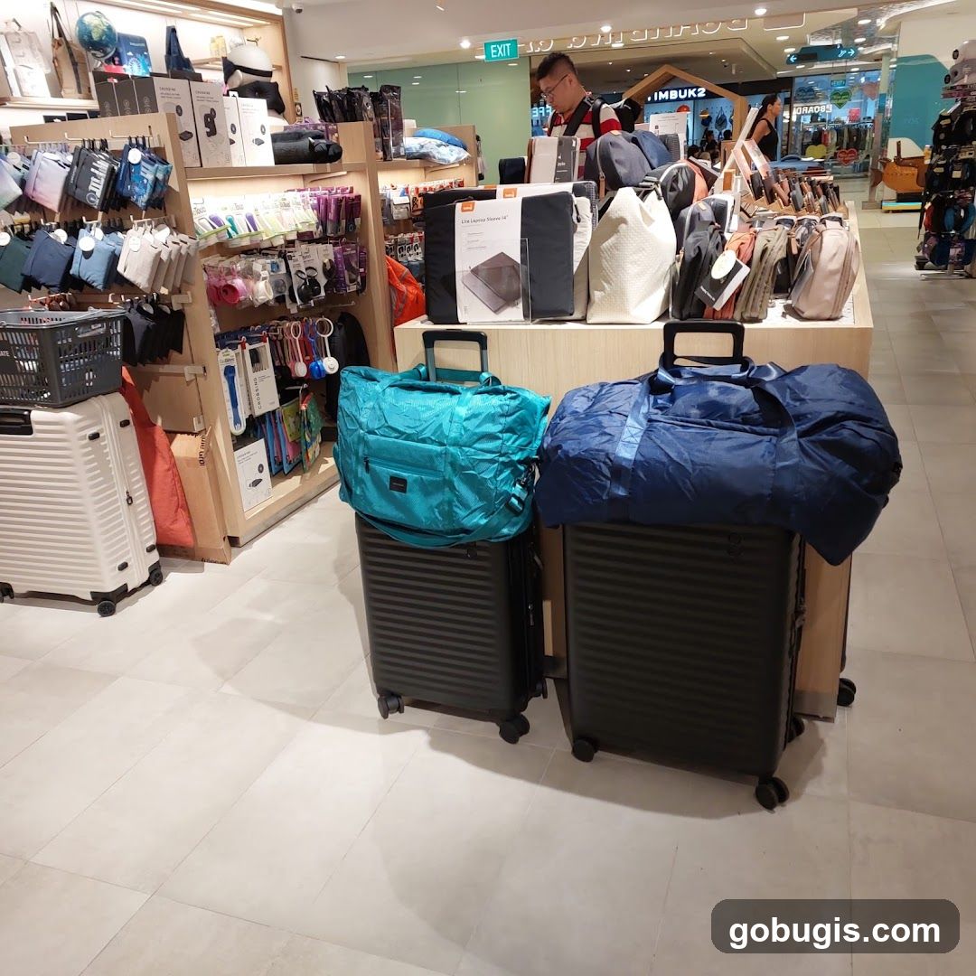 Luggage and Travel Accessories Display