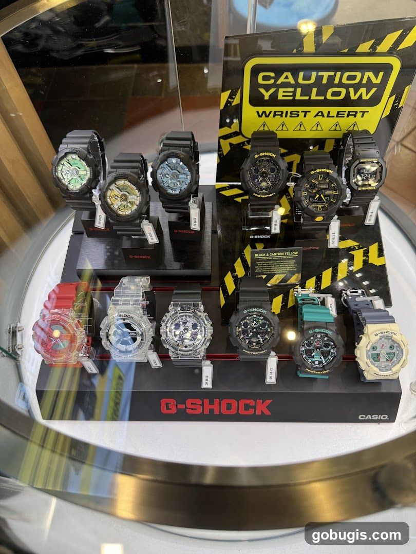 G-Shock Watches Display