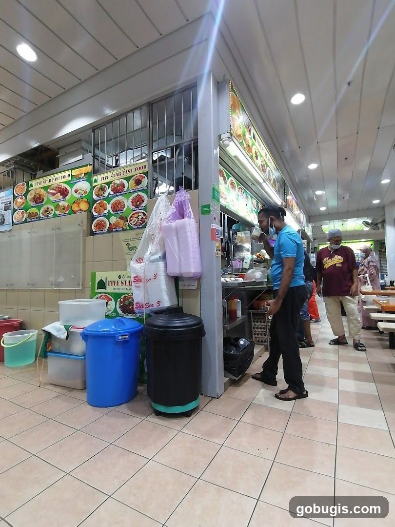 Food Stall with Menu Boards
