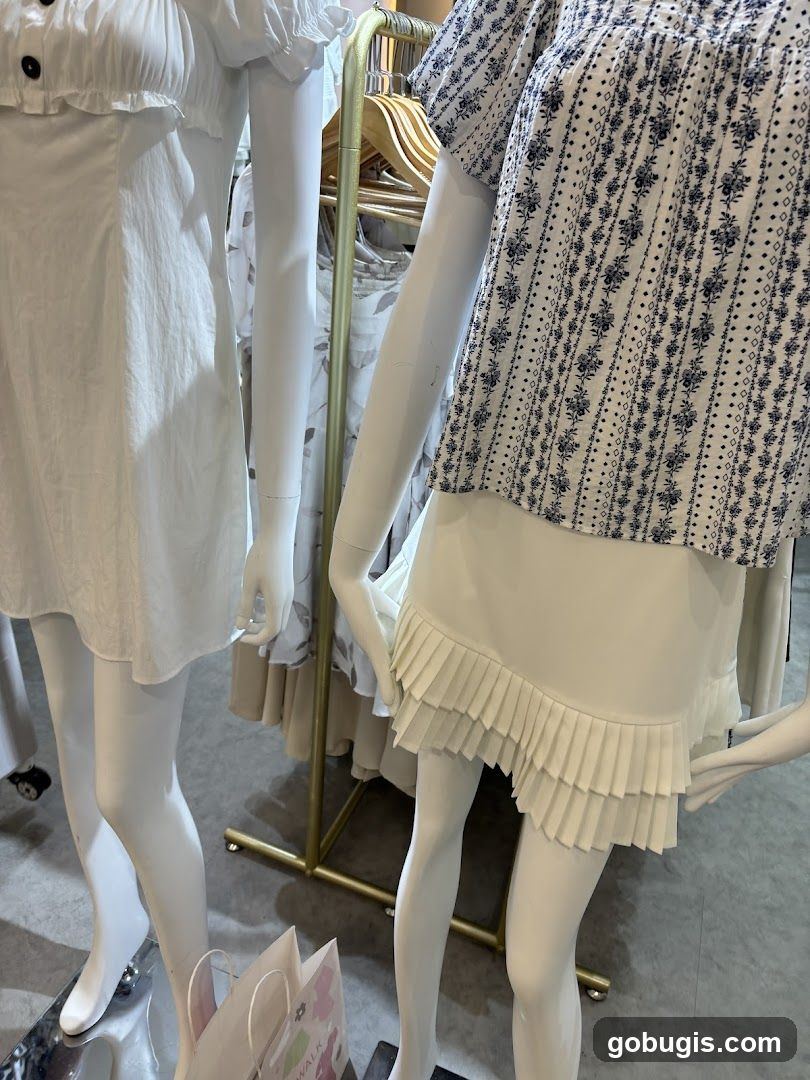 Mannequins in a clothing store