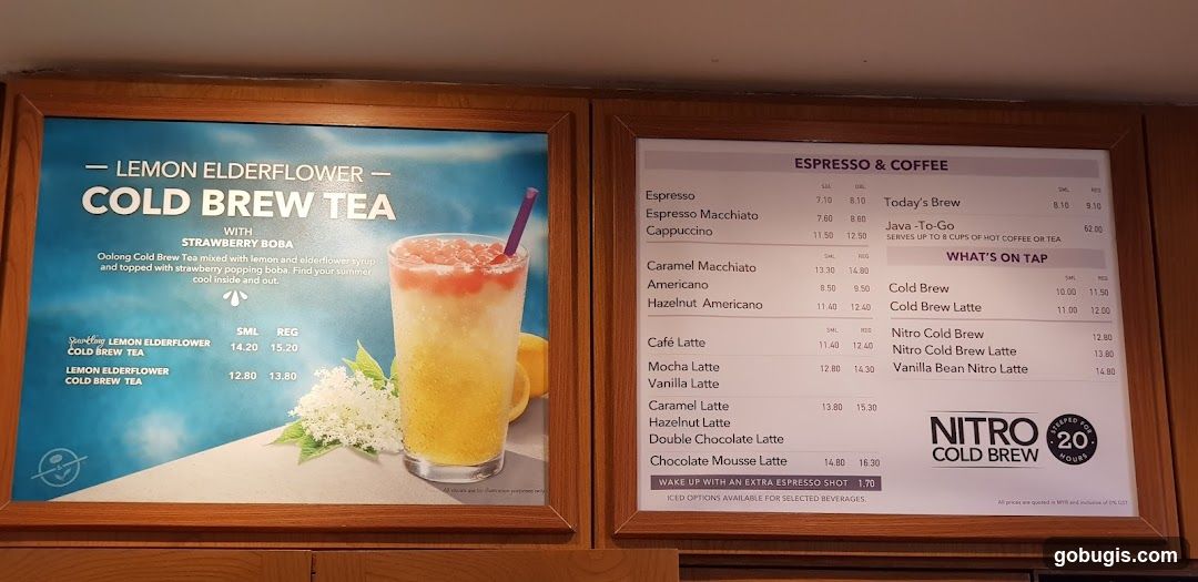 The Coffee Bean & Tea Leaf Menu