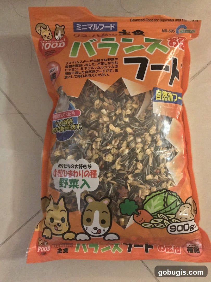 Balanced Food for Squirrels and Hamsters