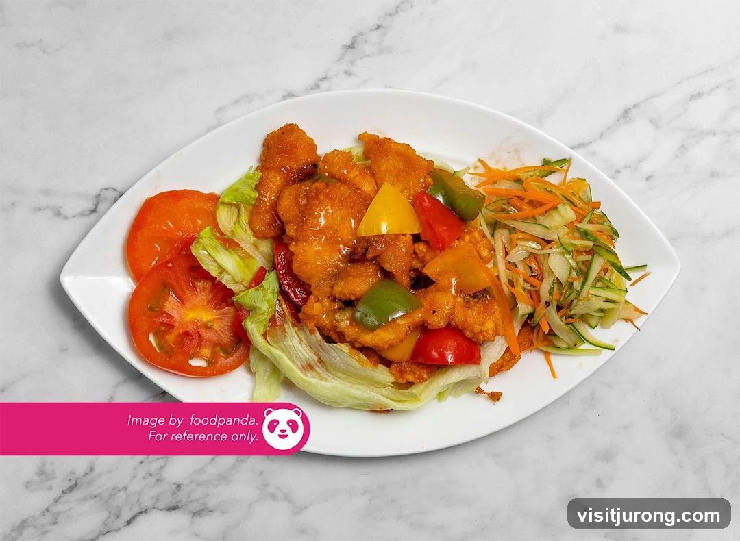 Sweet and Sour Chicken with Salad