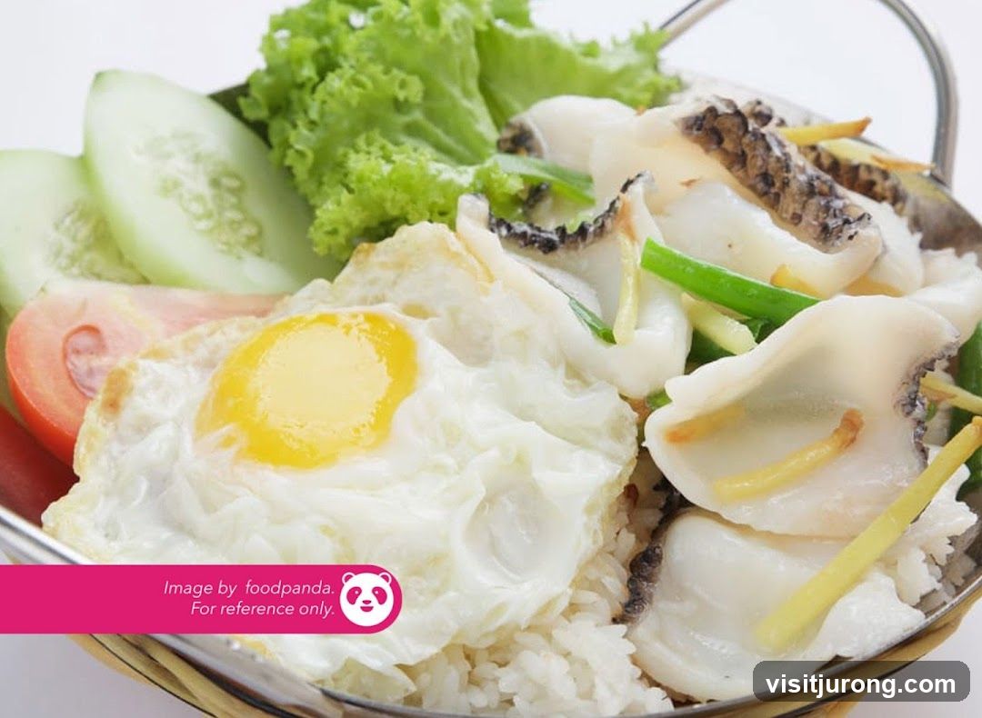 Steamed Fish with Rice and Fried Egg