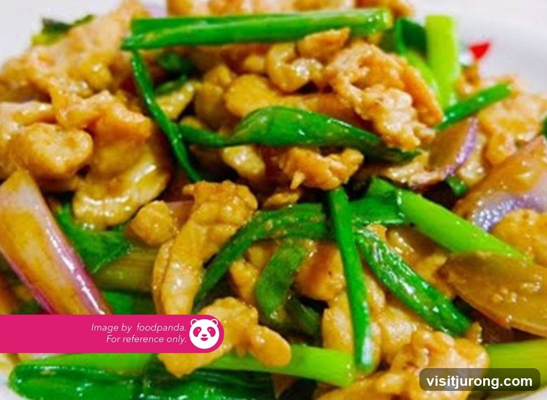 Stir-fried dish with meat and vegetables