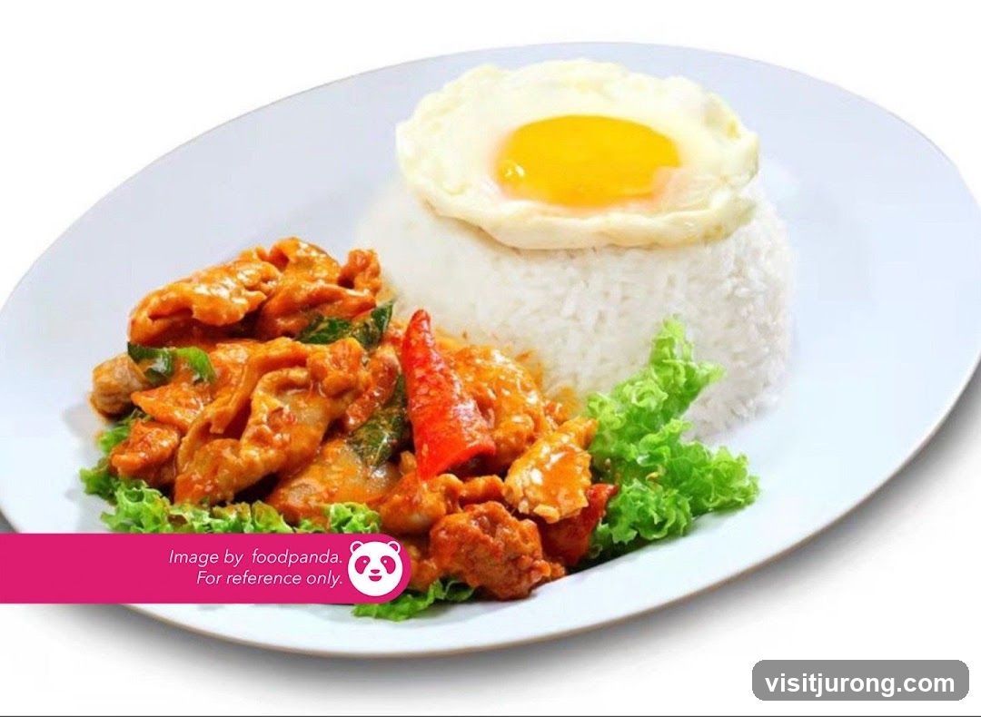 Chicken with Rice and Fried Egg